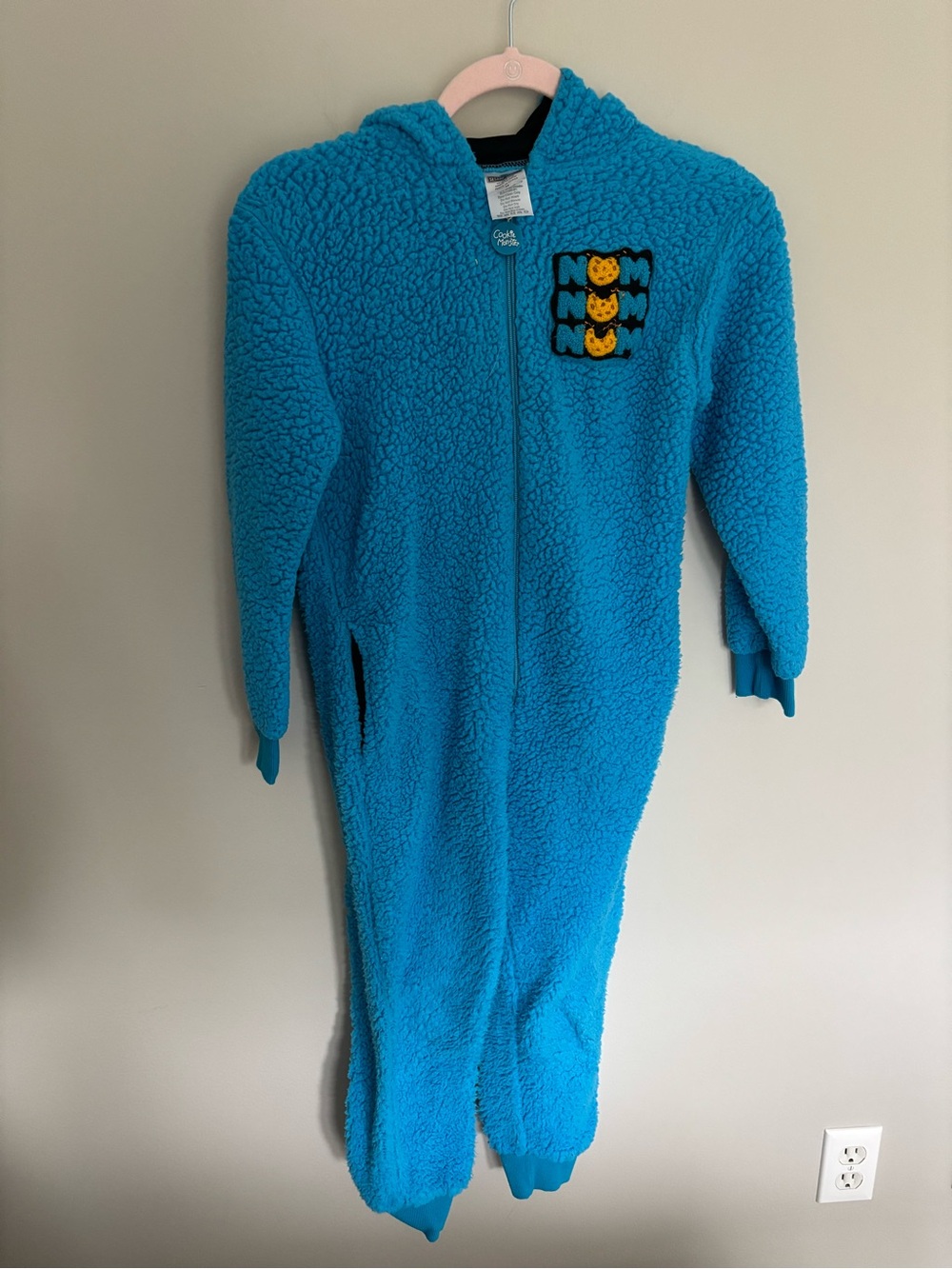 Kids Cookie Monster One Piece Costume - Medium